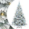 vidaXL Gervi j&oacute;latr&eacute; me&eth; 300 LED me&eth; standi Hv&iacute;tt 180 cm PE og PVC