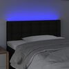 vidaXL LED H&ouml;f&eth;agafl 100x5x78/88 cm Svart Efni