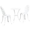vidaXL Gar&eth; Bistro Set 3 pcs Hv&iacute;tt &Aacute;l