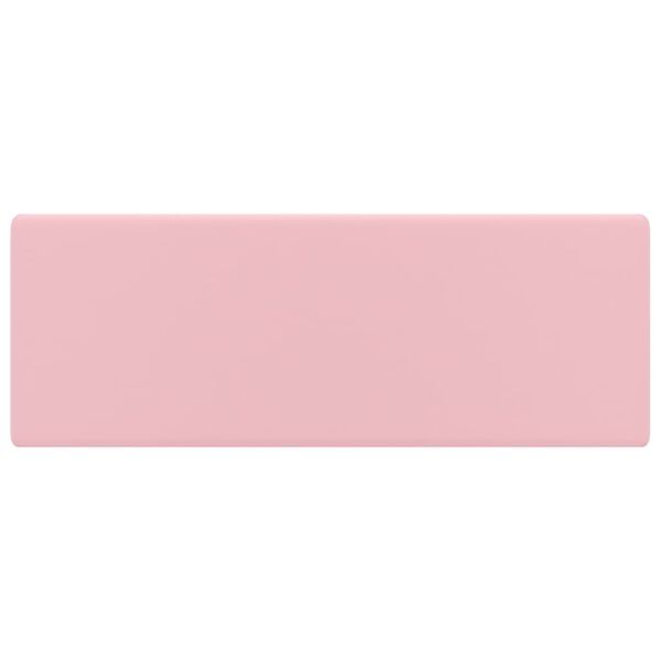 vidaXL L&uacute;xus Handlaug me&eth; Yfirfalli Ferhyrnd M&ouml;tt Bleik41x41cmPostul&iacute;n