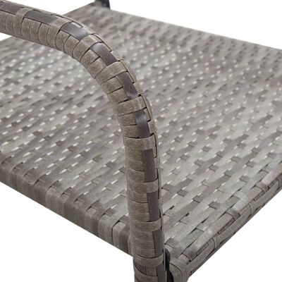 vidaXL 5 hluta garðborðstofusett Poly Rattan Antracite & Grey