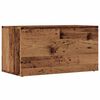 vidaXL LP Geymslubox Gamli Viðar 69,5x34x36 cm Hannaður viður