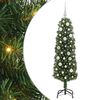 vidaXL Gervi j&oacute;latr&eacute; me&eth; 150 LED Gr&aelig;nn 150 cm PVC, st&aacute;l og plast