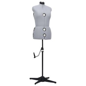 vidaXL Stillanleg Saumag&iacute;na Kvenform Gr&aacute; M St&aelig;r&eth; 40-46