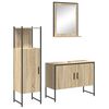 vidaXL Ba&eth;herbergismublasett me&eth; hillu 3 pcs Br&uacute;nn Samsettur vi&eth;ur
