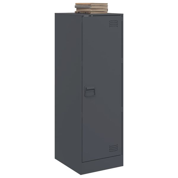 vidaXL Skenkur Reykgr&aacute;r 34,5x39x107 cm St&aacute;l