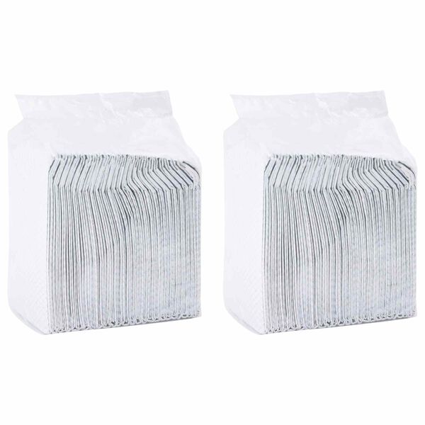 vidaXL Efnish&aacute;&eth; hundap&uacute;&eth;i 100 pcs Svartur og Hv&iacute;tt 120 x 80 cm