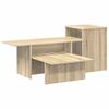 vidaXL Veggbor&eth; Sonoma Eik 91,5 x 35 x 38,5 cm Samsettur vi&eth;ur