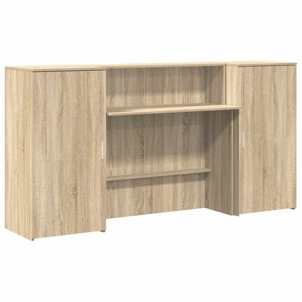 vidaXL M&oacute;tt&ouml;kubor&eth; Sonoma Eik 200x50x103,5 cm Hanna&eth;ur vi&eth;ur