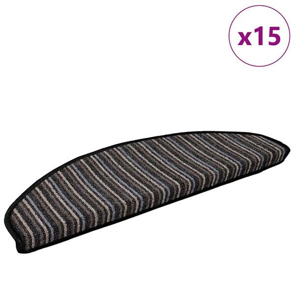 vidaXL Sj&aacute;lfklemmdu stiga mottur 15 pcs Antras&iacute;t 65 x 21 x 4 cm