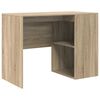 vidaXL Skrifbor&eth; me&eth; hillu Sonoma Eik 102 x 50 x 75 cm Samsettur vi&eth;ur