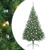 vidaXL Gervi fyrirfram l&yacute;stum j&oacute;latr&eacute; me&eth; 300 LED Gr&aelig;nn 240 cm PVC