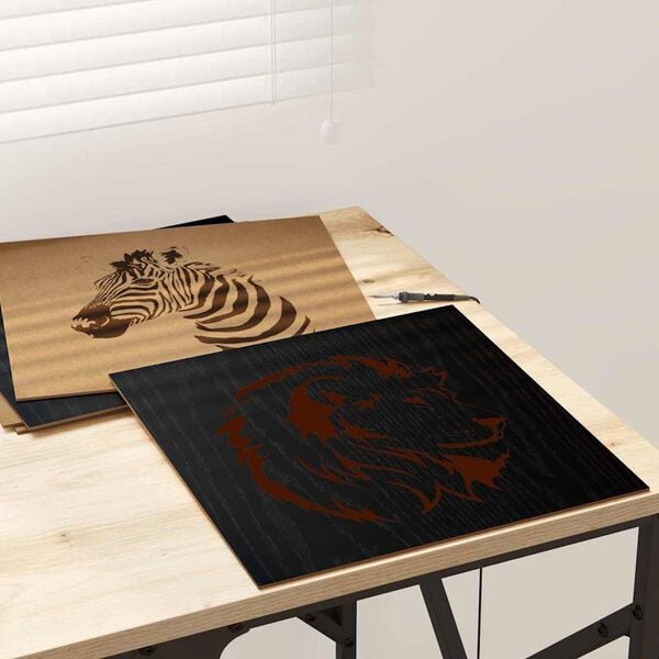 vidaXL Skreyting spjöld 12 pcs Svört eik 30 x 30 x 0.3 cm