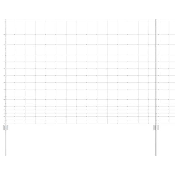 vidaXL Gir&eth;ing me&eth; p&oacute;st Silfur 1,5 x 25 m St&aacute;l