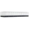vidaXL St&oacute;rt Fuglab&uacute;r me&eth; Framlengingu Silfurlita&eth; 1246x414x212cm St&aacute;l