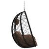 vidaXL Hangandi eggjast&oacute;ll coffee 91.5 x 60 x 110 cm p&oacute;l&yacute;rattan