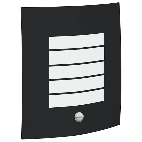 vidaXL Utandyra veggl&yacute;sing Svartur 23.5 x 9 x 26 cm