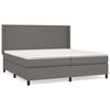 vidaXL H&oacute;lfa&eth; Springr&uacute;m me&eth; D&yacute;nu Gr&aacute;tt 200x200 cm Gervile&eth;ur