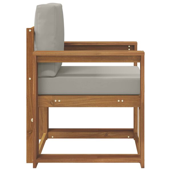 vidaXL &Uacute;tis&oacute;fi Solid Akas&iacute;uskei&eth; og P&oacute;lyester N&aacute;tt&uacute;ruleg og lj&oacute;s gr&aacute;