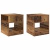 vidaXL Endabor&eth; 2 pcs Gamalt timbur 40,5 x 40 x 45 cm Samsettur vi&eth;ur