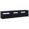 vidaXL Sj&oacute;nvarpssk&aacute;pur 2 pcs Svartur Eik 180 x 35 x 40 cm