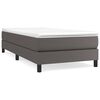 vidaXL R&uacute;mgrind me&eth; Springfj&ouml;&eth;rum Gr&aacute;r 90x190 cm Gervile&eth;ur