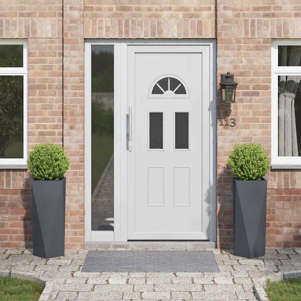 vidaXL Pl&ouml;ntuker 2 pcs Antras&iacute;t 30 x 30 x 75 cm St&aacute;l