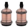 vidaXL lampahaldarar 2 stk Red Bronze E27