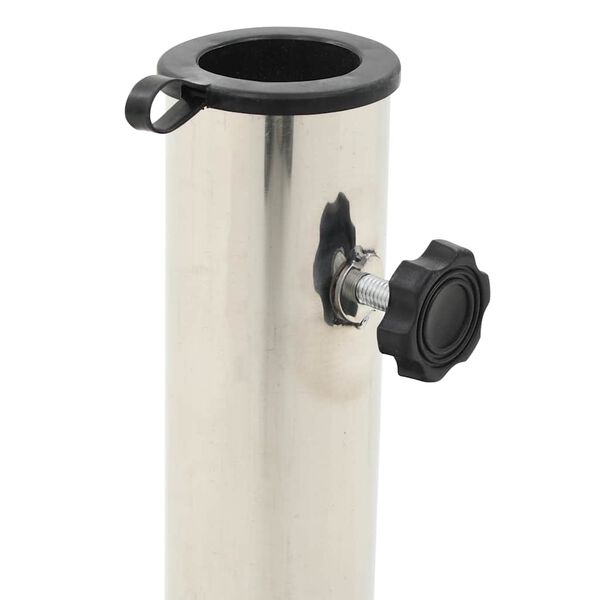 vidaXL Sólhlífarstandur Granít 30 kg Ferhyrndur Svartur