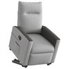 vidaXL Electric Stand up Recliner stóll Cloud Grey Efni