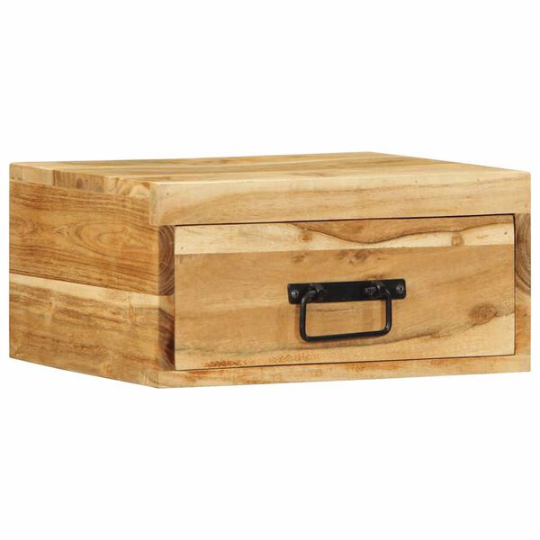 vidaXL Vegghengdir n&aacute;ttbor&eth;ssk&aacute;par 2 stk Solid Wood Acacia