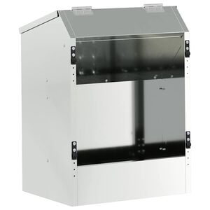 vidaXL Kan&iacute;nuf&oacute;&eth;rari Silfur 64.5 x 25.5 x 45.5 cm Galvaniserad st&aacute;l