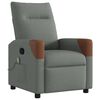 vidaXL Nudd Recliner Stóll Dökkgrár 69 x 86 x 100 cm dúkur