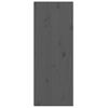 vidaXL Veggskápar 2 stk. Gráir 30x30x80 cm Gegnheil Fura
