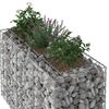 vidaXL Gabion h&aelig;kka&eth; r&uacute;m Silfur 130 x 50 x 80 cm Galvaniserad st&aacute;l