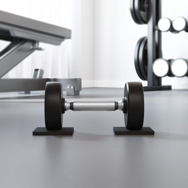 vidaXL G&uacute;mm&iacute; Pad Svartur G&uacute;mm&iacute;