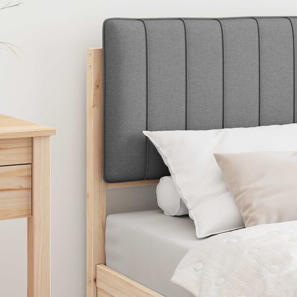 vidaXL R&uacute;mf&oacute;tur me&eth; kl&aelig;&eth;&eth;um h&ouml;f&eth;agafli Lj&oacute;sgr&aacute;r 80 x 200 cm