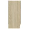 vidaXL Skenkur Sonoma Eikarlitur 120x30,5x70 cm Samsettur Viður