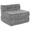 vidaXL Modular s&oacute;fa eining Lj&oacute;sgr&aacute;r 70 x 70 x 56 cm Efni
