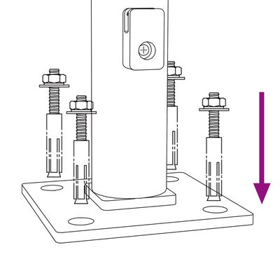 vidaXL Vírnetsgirðing með Jarðfestingu Reykgrá 1,8x25 m