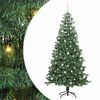 vidaXL J&oacute;latr&eacute; me&eth; 300 LED me&eth; standi Gr&aelig;nn 240 cm PVC