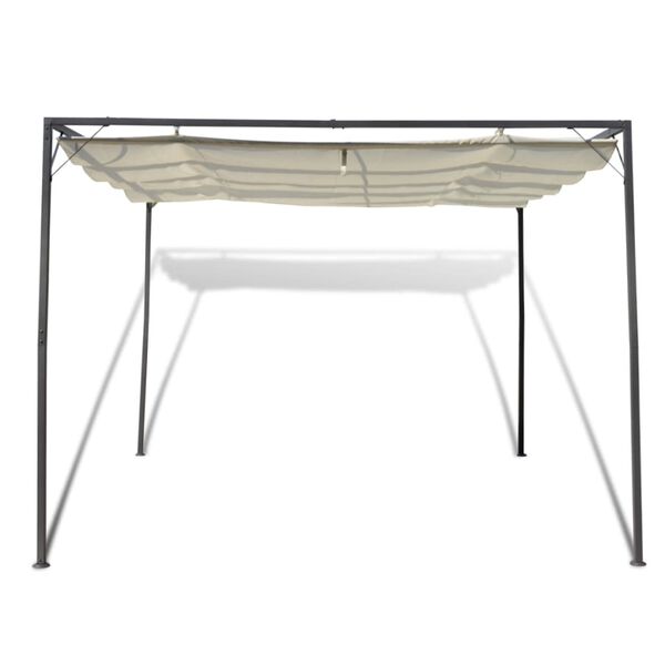 vidaXL Garðskáli með Inndraganlegu tjaldþaki.