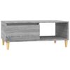 vidaXL S&oacute;fabor&eth; Gr&aacute;ir Sonoma Eik 90x50x36,5 cm Samsettur Vi&eth;ur