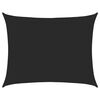 vidaXL S&oacute;lskyggni S&oacute;lsegl 160 g/m&sup2; Svart 6x7 m HDPE
