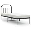 vidaXL R&uacute;mgrind &uacute;r M&aacute;lmi &aacute;n D&yacute;nu me&eth; H&ouml;f&eth;agafli Sv&ouml;rt 75x190 cm