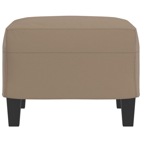 vidaXL Fótaskemill Cappuccino 60x50x41 cm Gervileður