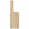vidaXL Skrifbor&eth; me&eth; Hillum Sonoma Eik 100x45x140 cm Samsettur Vi&eth;ur