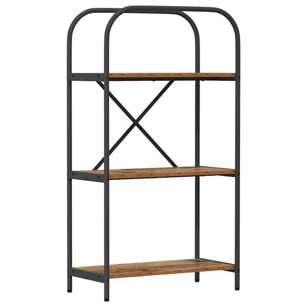 vidaXL Hilla Gamalt timbur 60 x 30 x 109 cm Samsettur vi&eth;ur