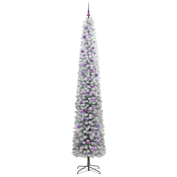 vidaXL Gervi j&oacute;latr&eacute; me&eth; 300 LED Gr&aelig;nn 270 cm PVC, st&aacute;l og plast