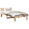 vidaXL Ramsv&iacute;k me&eth; h&ouml;fu&eth;gafl N&aacute;tt&uacute;rulegur 75 x 190 cm Solid furuhikk
